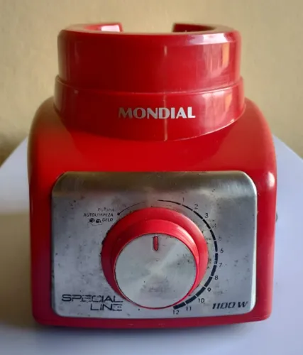 Liquidificador (Corpo) sem Copo Mondial 1100W Vermelho - Usado - ver descrição completa 