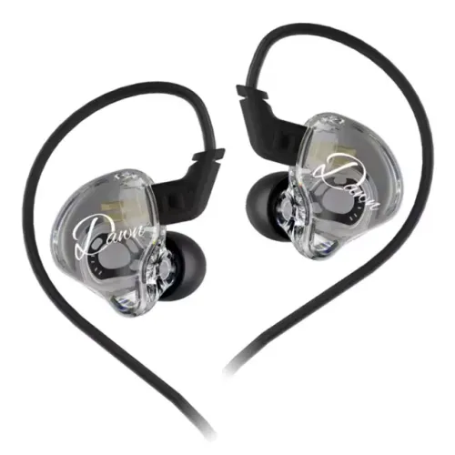 Fone de ouvido KZ Dawn HiFi para Jogos Palco Música - Sem Microfone