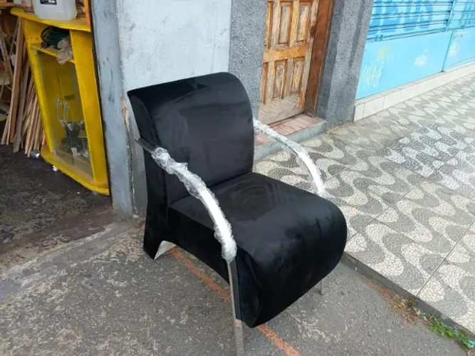 poltrona braço de aluminio