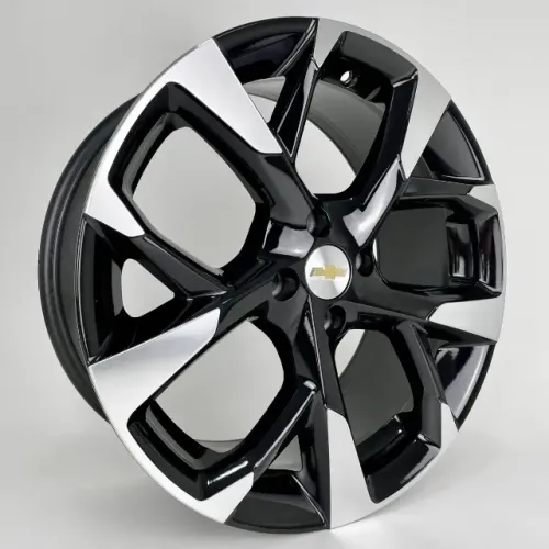 Jogo de Rodas Aro 15 4x100 - Onix, Prisma, Celta, Corsa, Montana S47 - Preto Diamantado