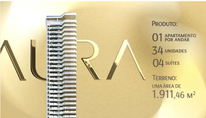Edifício Aura (Lançamento) - Apto 4/4 sendo 4 suítes de 214 m², 3 vagas por 2.944.852,56