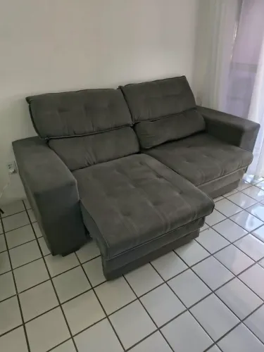 Sofá Reciclável 3 lugares_Veludo<br>3 lugares<br>Veludo Medelín Besthouse