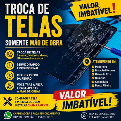 Troca de telas smartphone