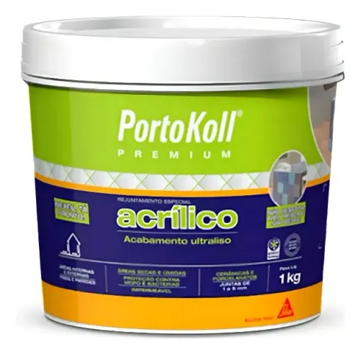 Rejunte Portokoll Acrilico Branco 1KG