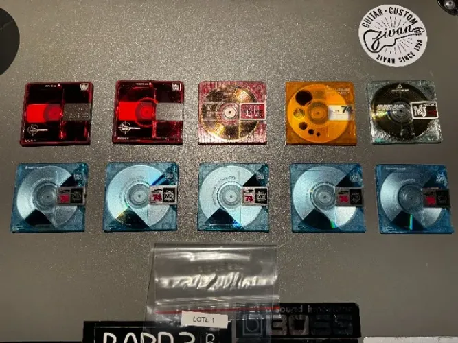 Lote 10 MiniDisc Sony TDK Music Jack Maxell Samsung 74 e 80 min