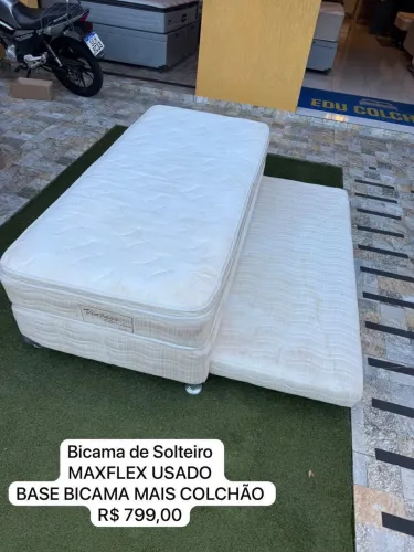Cama de Solteiro com auxiliar MAXFLEX COM COLCHÃO