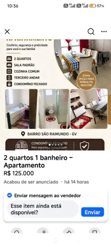 Apartamento em ótima localização.