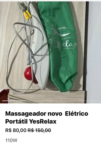 Massageador novo Elétrico Portátil YesRelax