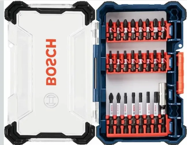 Kit de BITS - BOSCH SDMS24 - com estojo de transporte, 24 peças, NOVO.