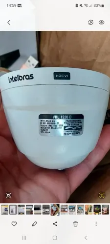 FRETE GRÁTIS - Kit 3 Câmeras Intelbras VHL 1220 D Dome HDCVI - NOVAS SEM USO