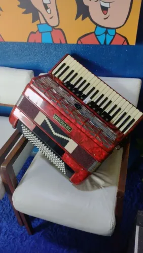 ACORDEON SANFONA MICHAEL 120 BAIXOS 4/5 VOZ HIPER NOVA 