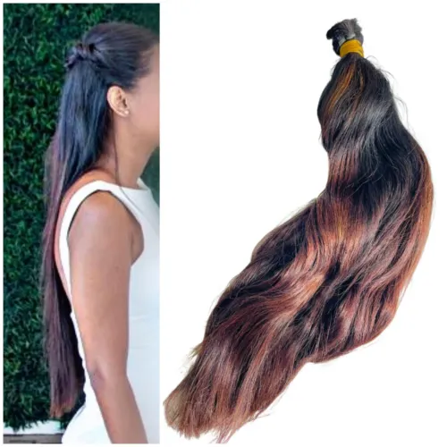 Cabelo humano Brasileiro 210g 60cm