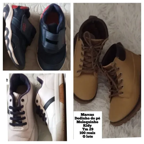 Lote de sapatos tm 29 conservados