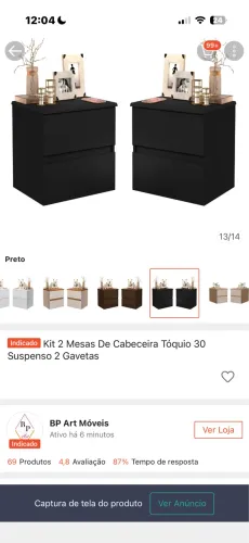 Kit 2 para cabeceira
