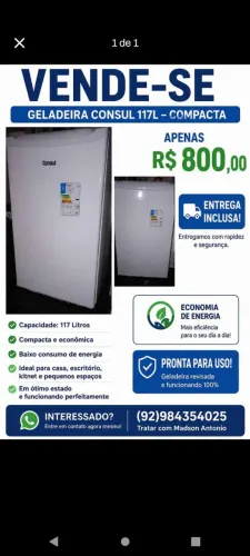 Frigobar novo Consul