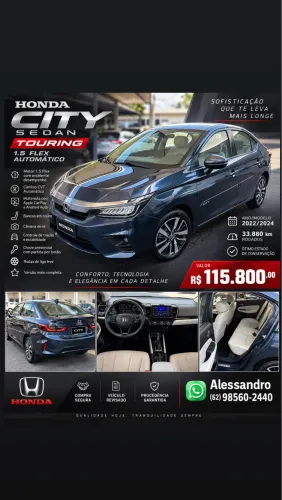 Honda City Sedan Touring 1.5 Flex 16V 4P Aut. 2024
