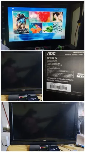 Tv LCD 32 polegadas com caixa box