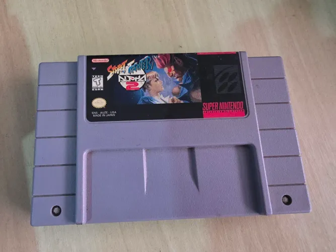 Street Fighter Alpha 2 Original Super Nintendo Label Original
