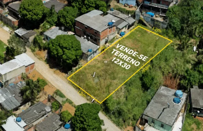 Terreno 12x30 c/ Matrícula - R$ 30 Mil - Aceito Carro ou Moto na Troca