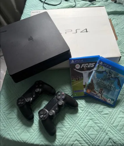 Ps4 Slim + jogos OPORTUNIDADE
