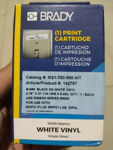 Fitas para rotuladora BRADY 