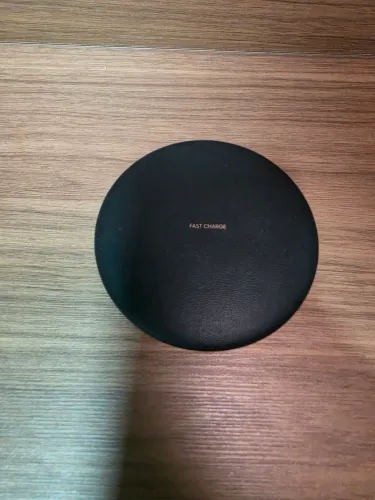 Carregador Wireless Fast Charge Afc Samsung Indução Sem Fio Cor Preto