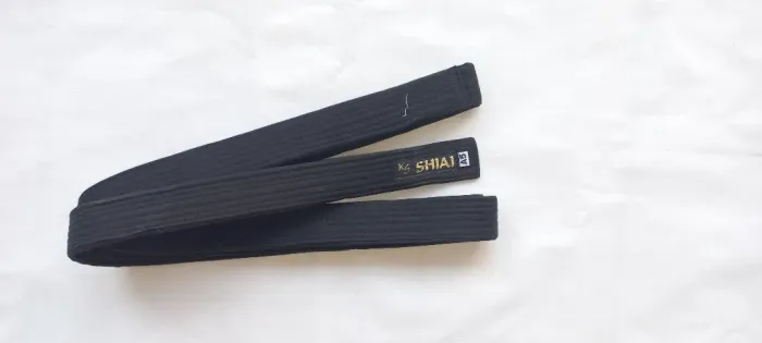 FAIXA PRETA SHIAI TAMANHO A5
