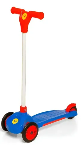 Patinete Calesita Trinet Azul Para Crianças azul com vermelho