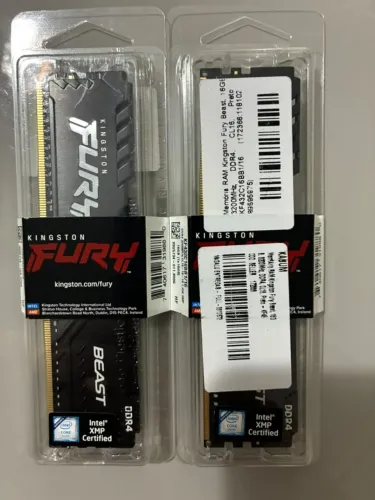 32GB RAM KINGSTON FURY DDR4 3200MHZ CL16