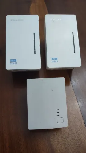 Extensor Wi-fi TP-Link PA4010 AV500 Kit com 3 aparelhos
