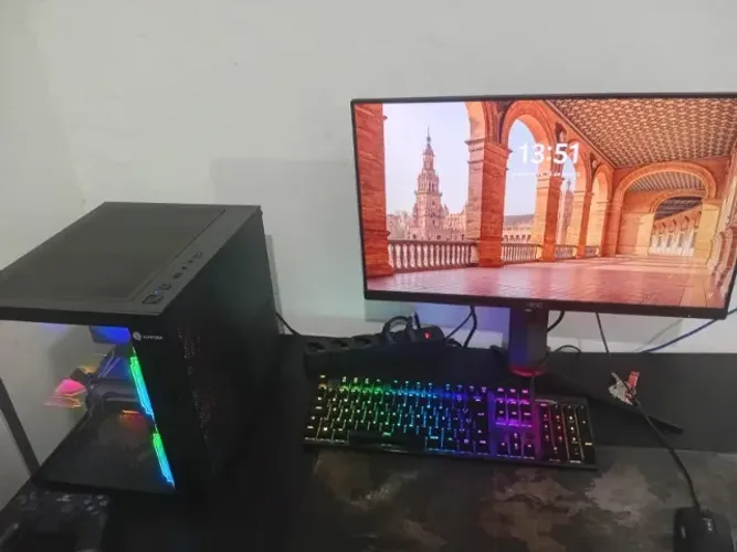 Setup Gamer Completo - RTX 2060 12GB | i7 10ª Geração | 32GB RAM | Monitor AOC Hero 144