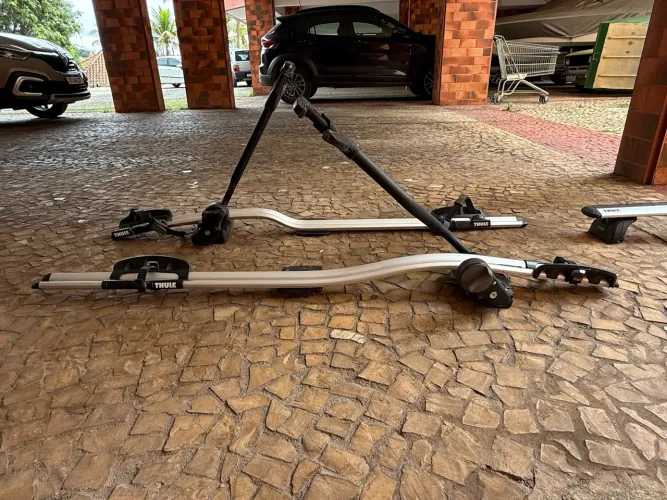 Transbike thule par + barra de teto 