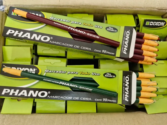 VENDO LAPIS DERMATOGRAFICO DIXON PHANO, CAIXA COM 10 UN ,NAS CORES VERMELHO E VERDE