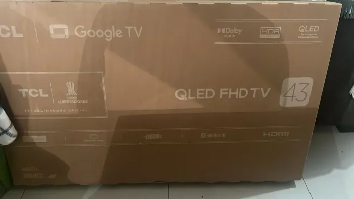Tv 43 Pol Qled smart nova na caixa tem garatia