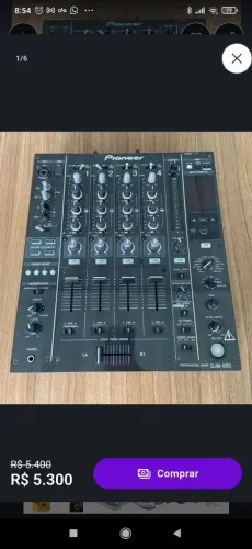Mixer DJM 850K Pioneer / acompanha bag da UDG feita sobre medidas e cabos.