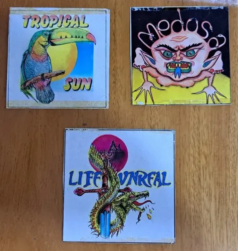LOTE 3 FIGURINHAS VINTAGE RARAS ANTIGAS - POSSIVELMENTE ANOS 80/90 - COLEÇÃO DESCONHECIDA