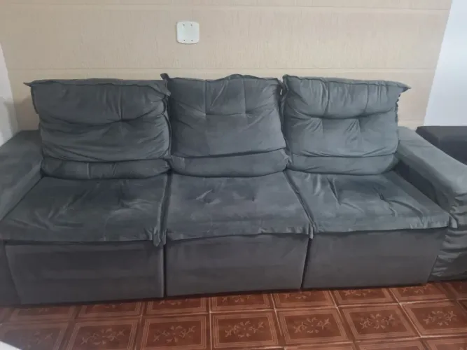 Sofá de 3 lugares retrátil