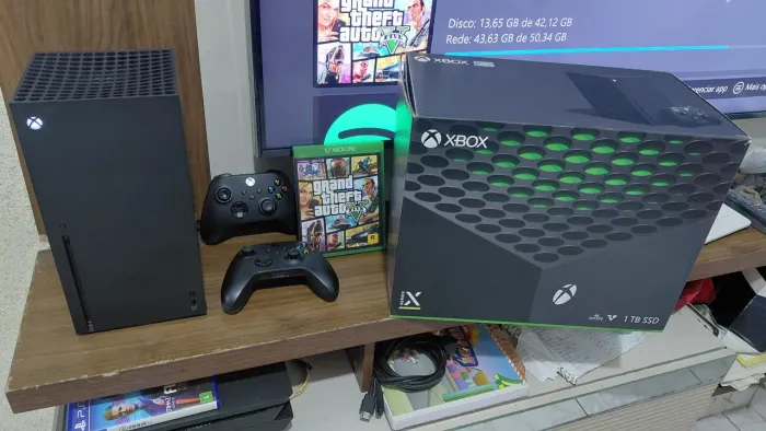XBOX SÉRIES X 1TB SSD 18X C/J ACEITO SERIES S + VOLTA