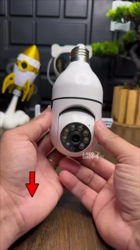 Câmera lâmpada 360 graus IP
