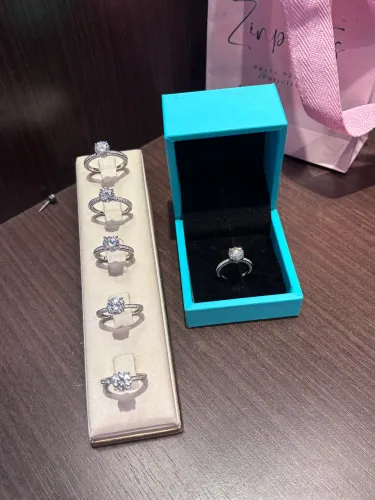 Solitário moissanite prata 925 legítima
