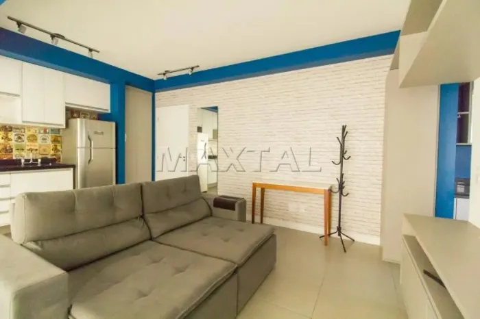Apartamento em Santana Mobiliado com 1 dormitório, 1 banheiro, 1 vaga de garage, 42M2