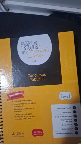 Caderno de estudos lei seca