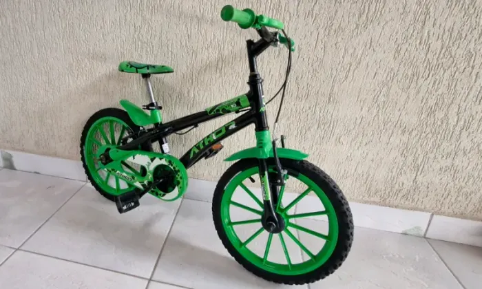 Bicicleta Infantil Aro 16 Masculina Verde