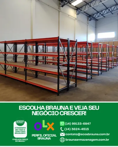 Estantes para Cada Item no Lugar - Porta Pallet