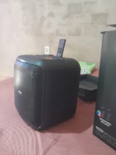 Caixa de som BAUMON POLVE nova na caixa pega Bluetooth pen-drive cartao de memória perf