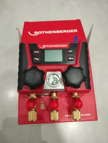 Manômetro digital rocool mini rothenberger profissional 