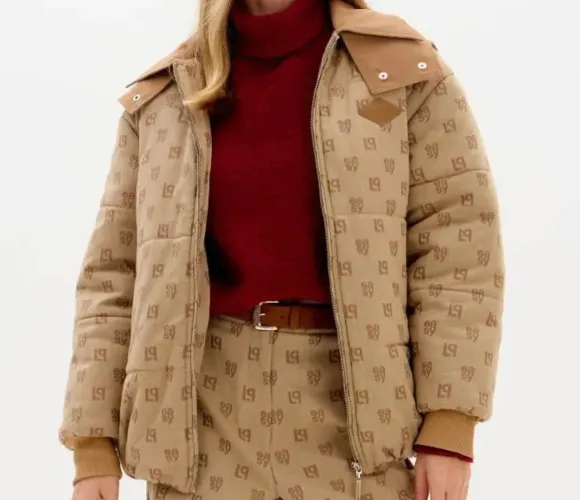jaqueta puffer lança perfume monograma m