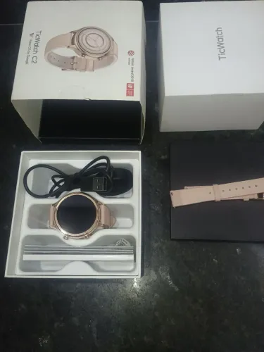 Smartwatch ticwatch c2 rose novo NFC tela amoled
