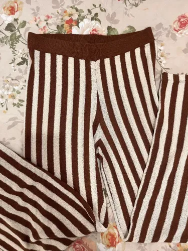 Calça tricot "de praia" Zara