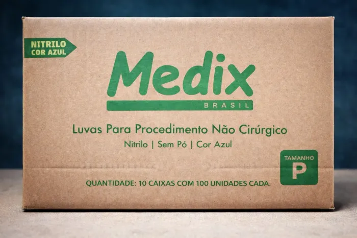 Luvas nitrilicas M